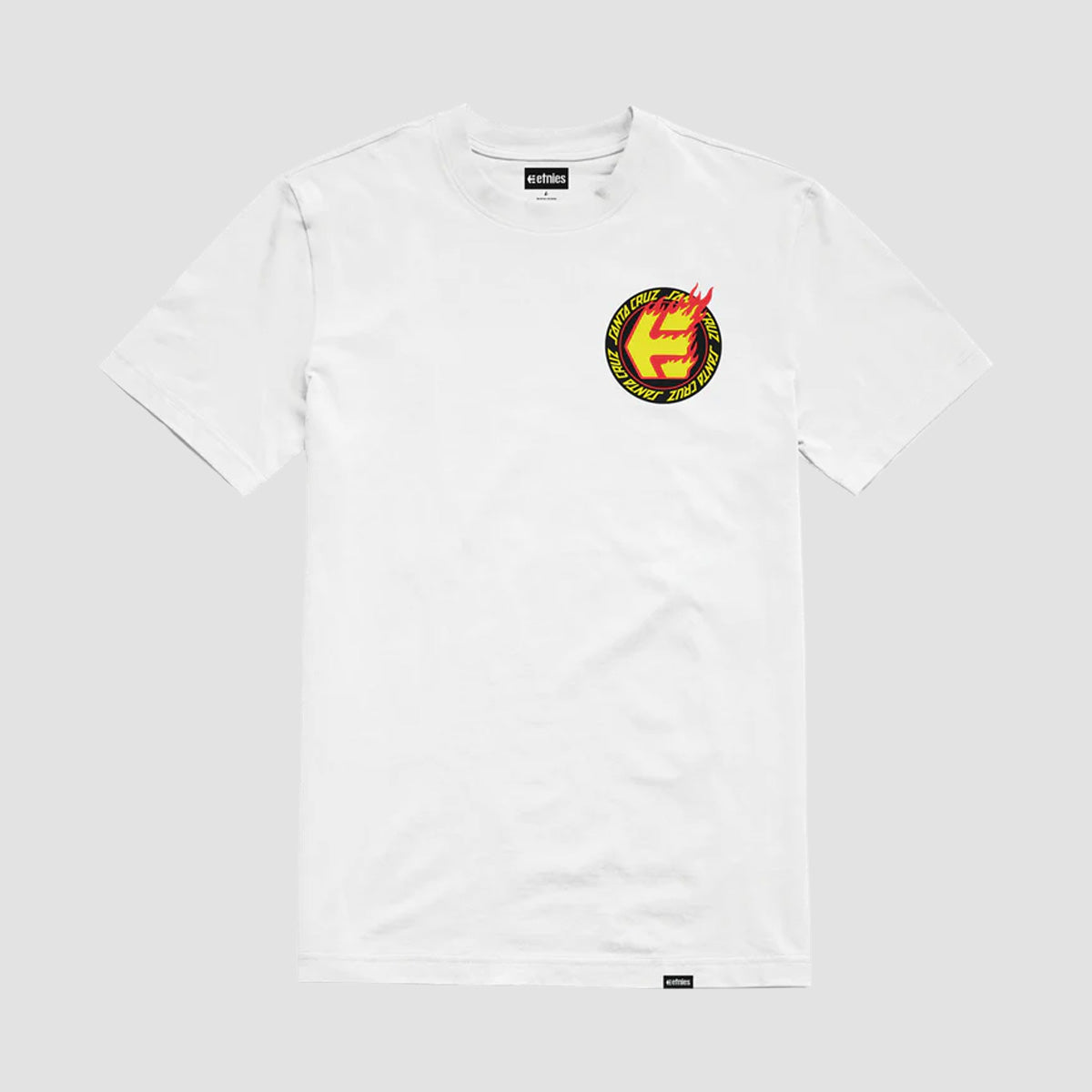 Etnies X Santa Cruz Flame T-Shirt White