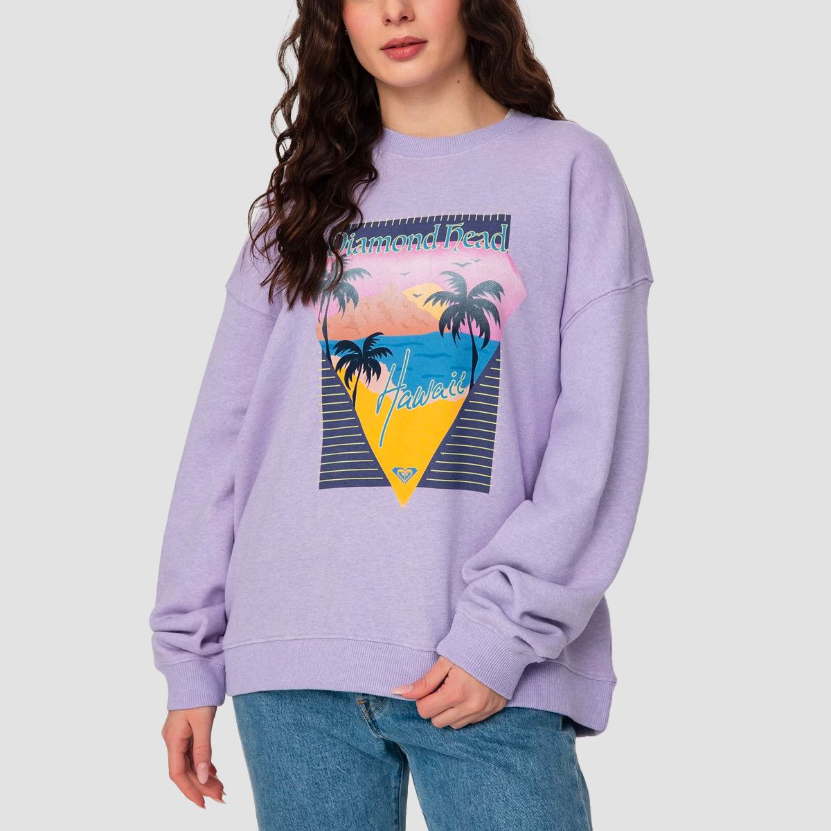 Roxy Take Your Place B Crew Sweat Purple Rose - Womens