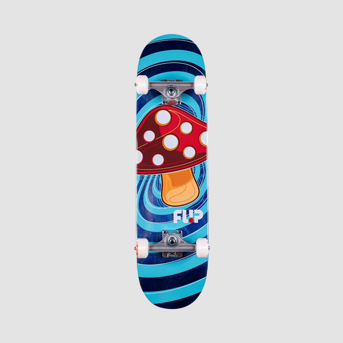 Flip Team Pop Shroom Skateboard Blue - 8" + FREE Enuff Y-Tool