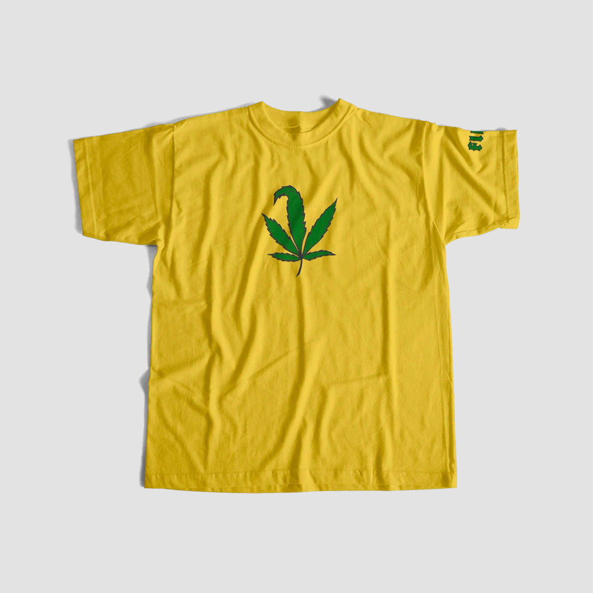 Flip Tom Penny Weed Leaf T-Shirt Yellow
