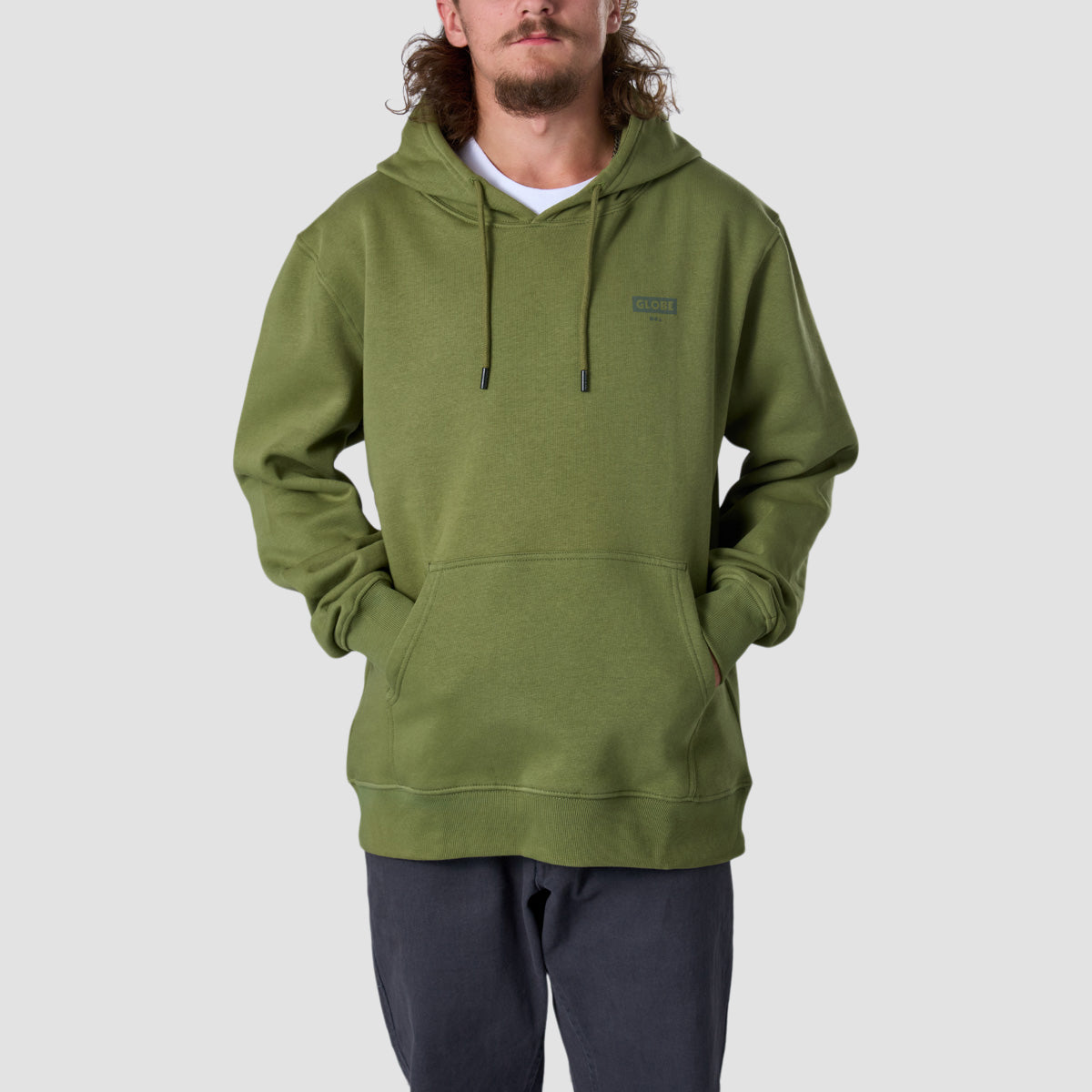 Globe Living Low Velocity Pullover Hoodie Olive