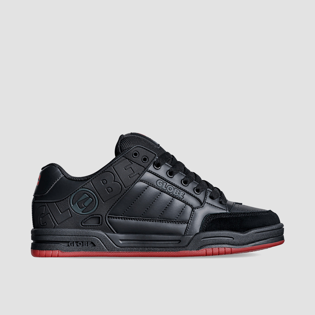 Globe Tilt Shoes - Black/Red/Charcoal