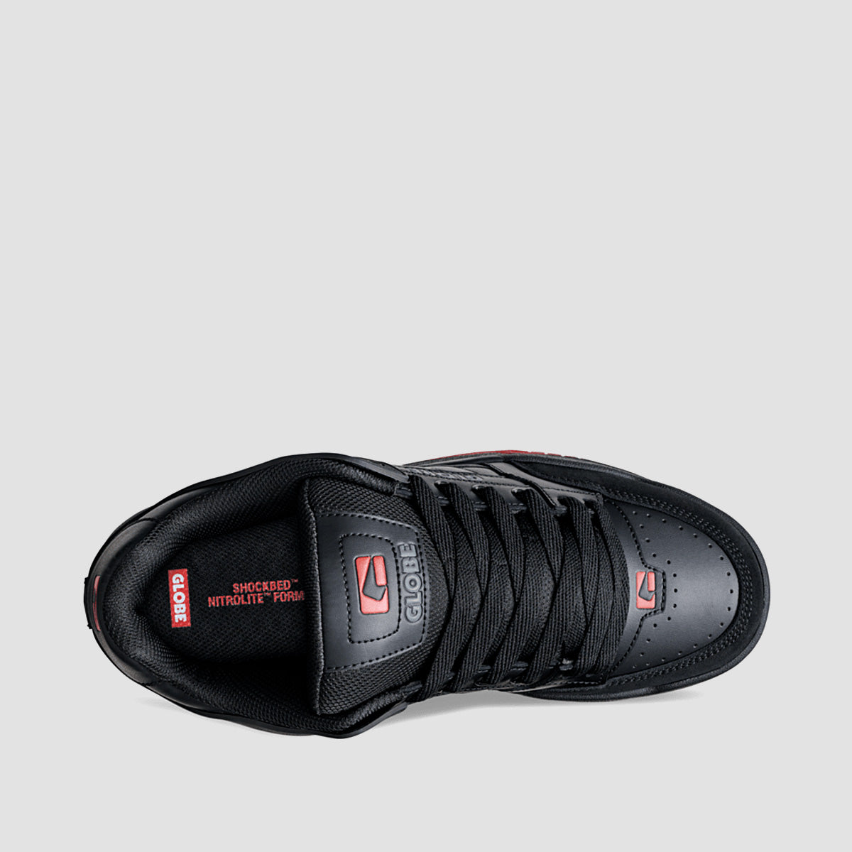 Globe Tilt Shoes - Black/Red/Charcoal