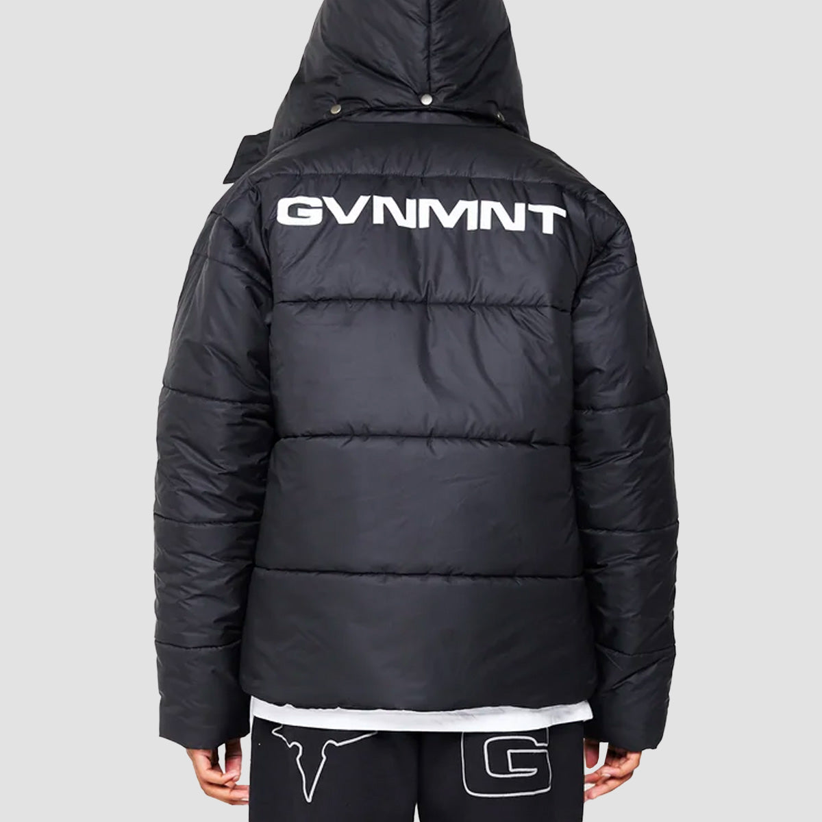 GVNMNT Armored 2 in 1 Puffer Jacket Black