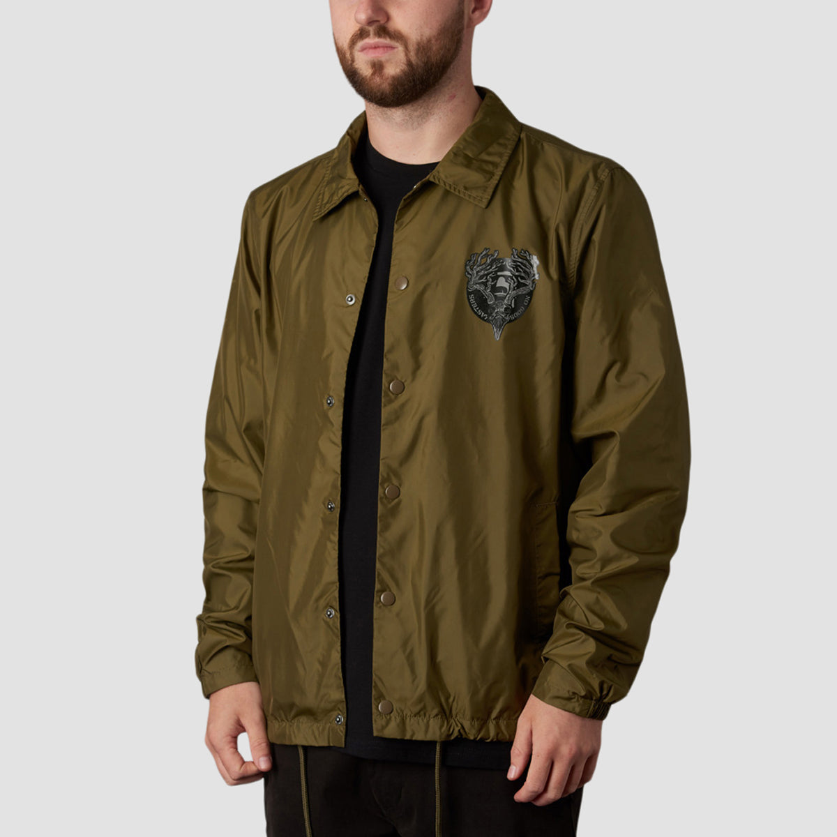 Heathen Ceronnous Coach Jacket Khaki