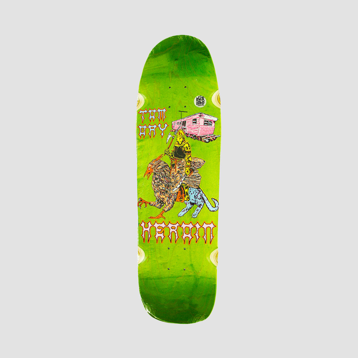 Heroin Die Tonight Tom Day Razor Edge Skateboard Deck Various Stains - 8.88"