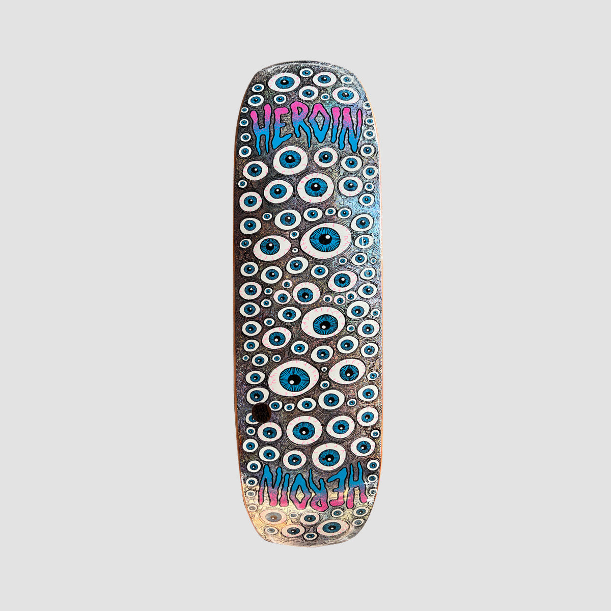 Heroin Seeing Double Shovel Symmetrical Razor Edge Skateboard Deck - 9.5 Inches