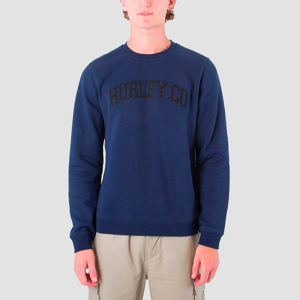 Hurley Applique Crew Sweat Obsidian