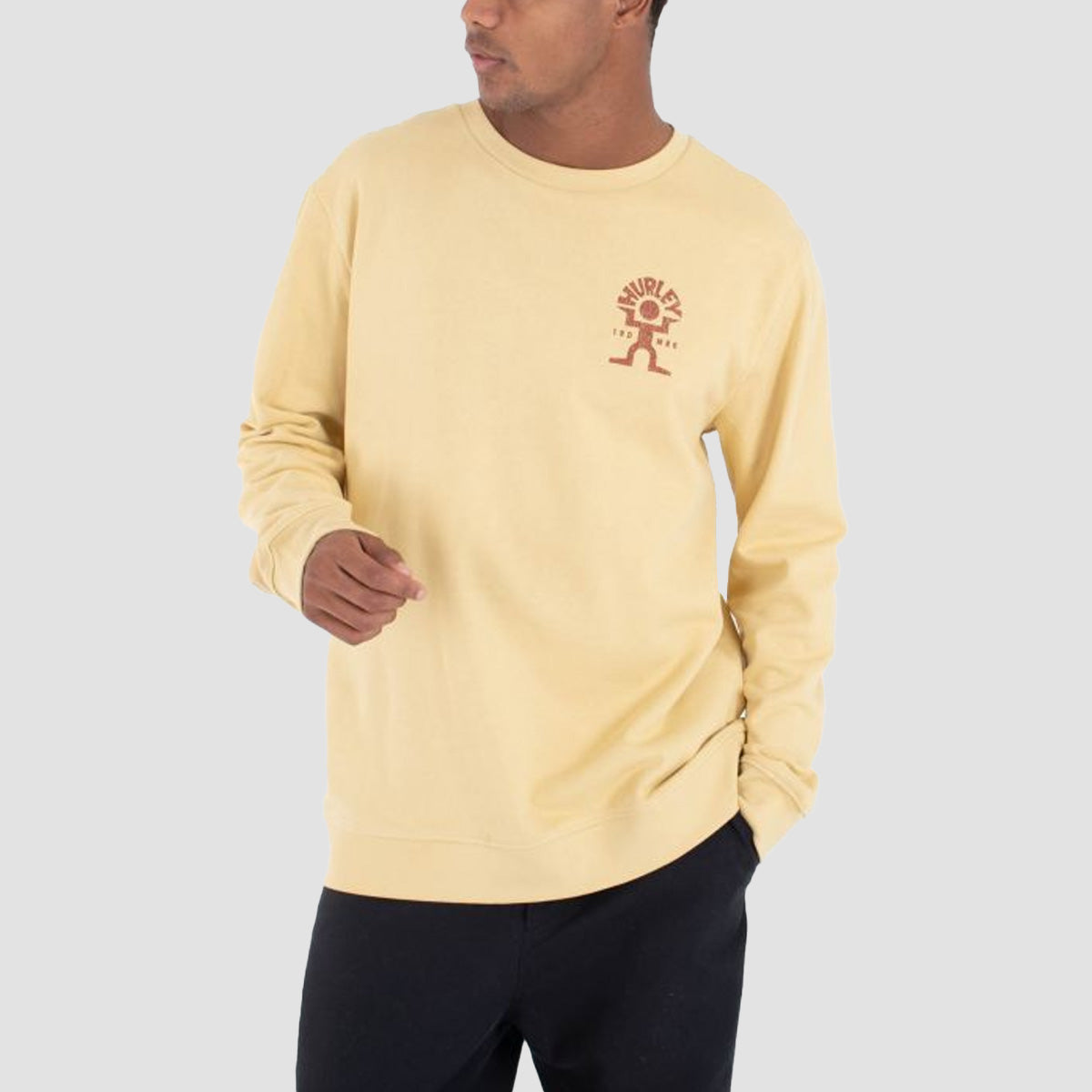 Hurley Dancer Crew Sweatshirt Hazelnut