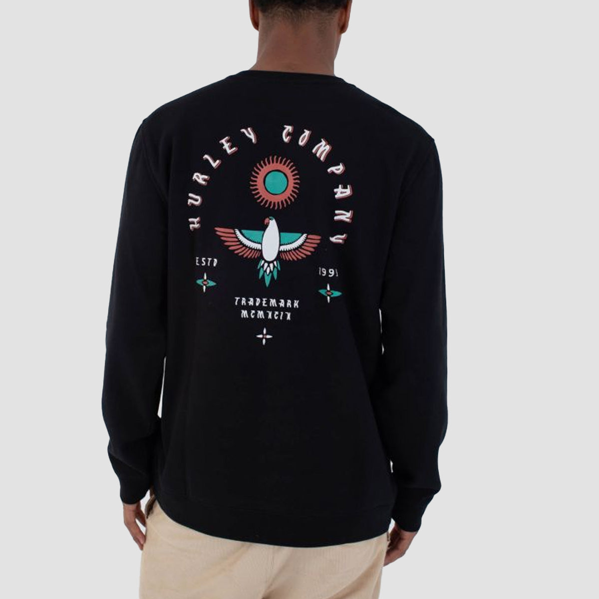 Hurley Eagle High Crew Sweatshirt Black