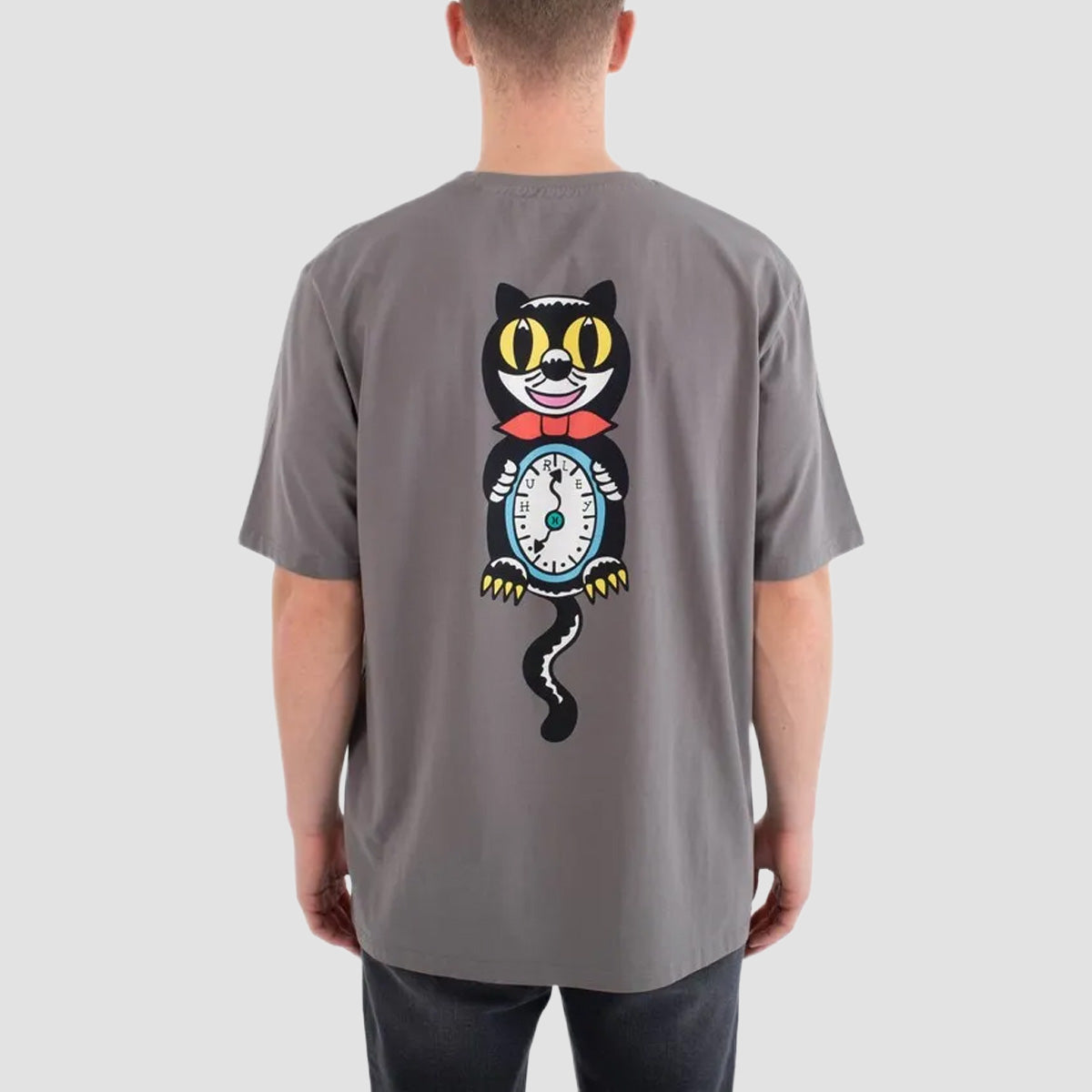 Hurley Etam Cat T-Shirt Dark Stone Grey