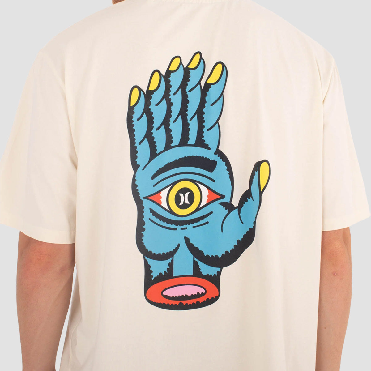 Hurley Etam Hand T-Shirt Bone