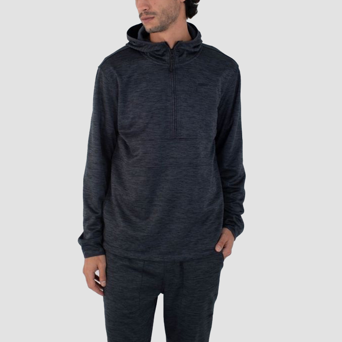 Hurley H2O Dri Daybreak 1/2 Zip Pullover Hoodie Black