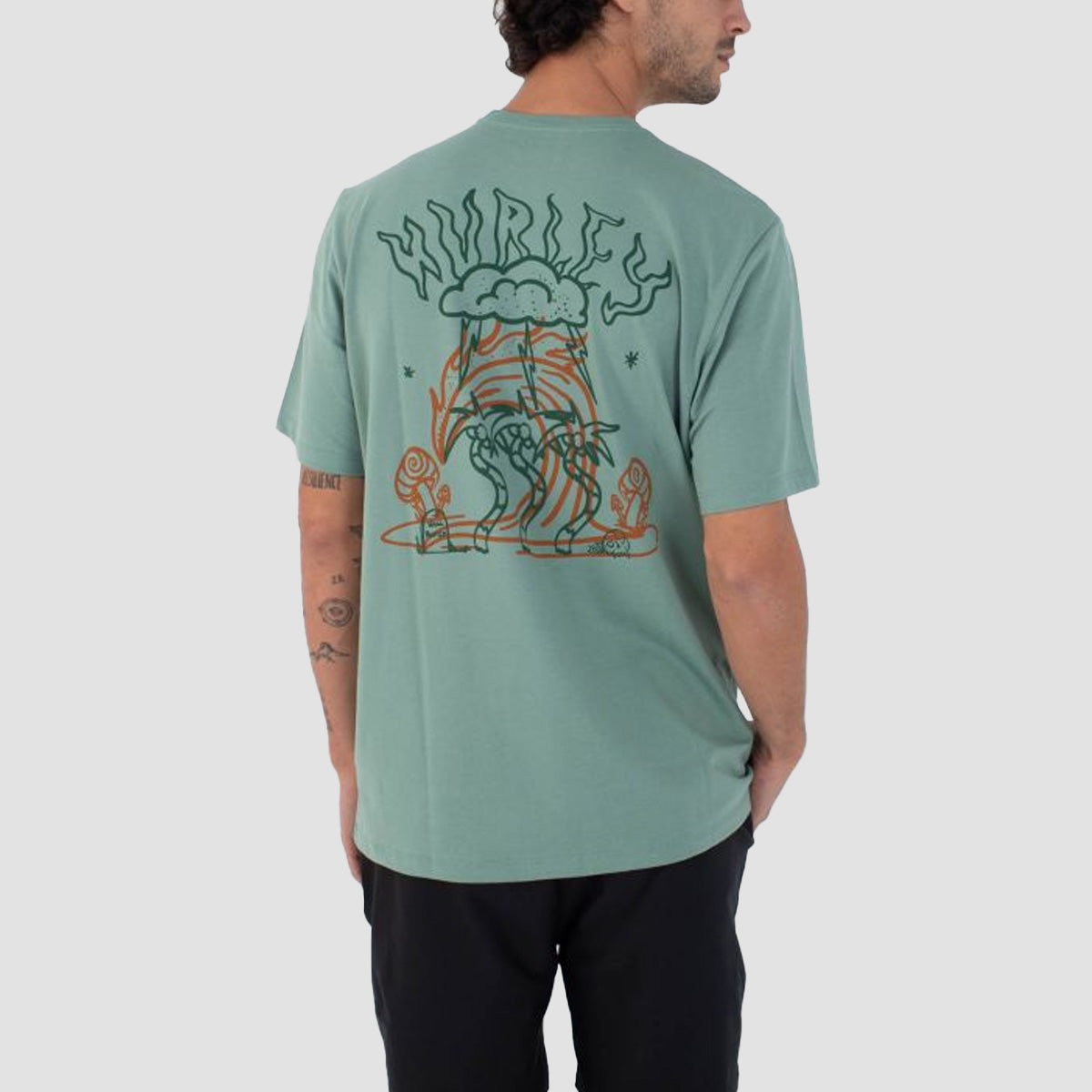 Hurley H2O Dri Storm Chasing T-Shirt Cilantro