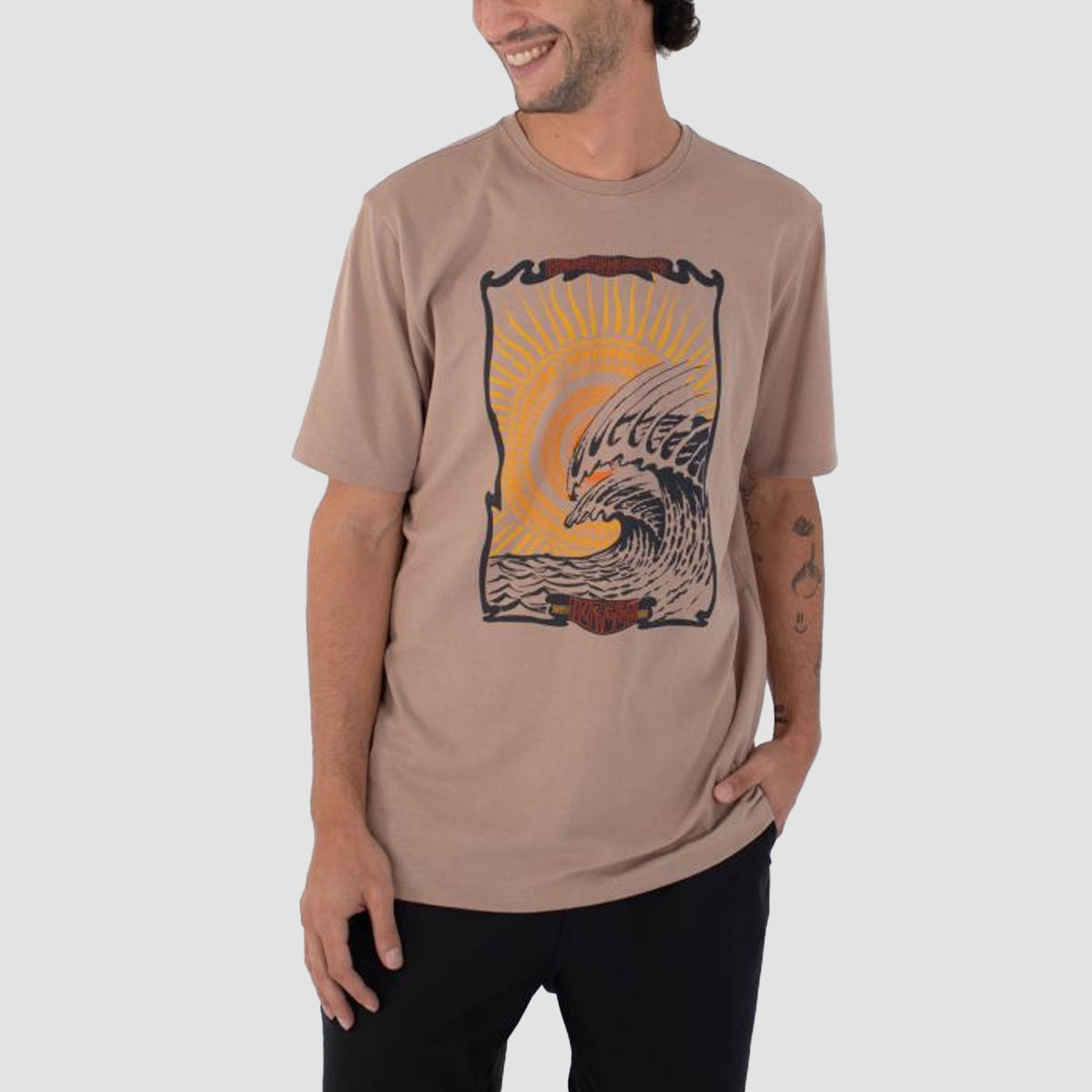 Hurley H2O Dri Wave Mandala T-Shirt Bristlecone Heather