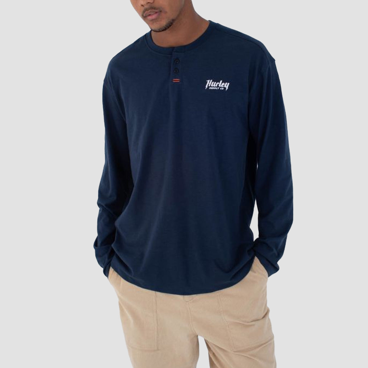 Hurley Merchant Henley Longsleeve T-Shirt Nightforce