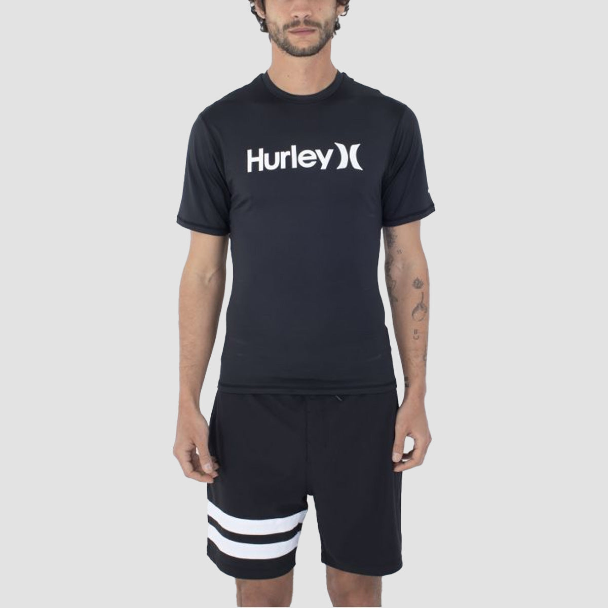 Hurley OAO Quickdry Rashguard UPF 50+ T-Shirt Black