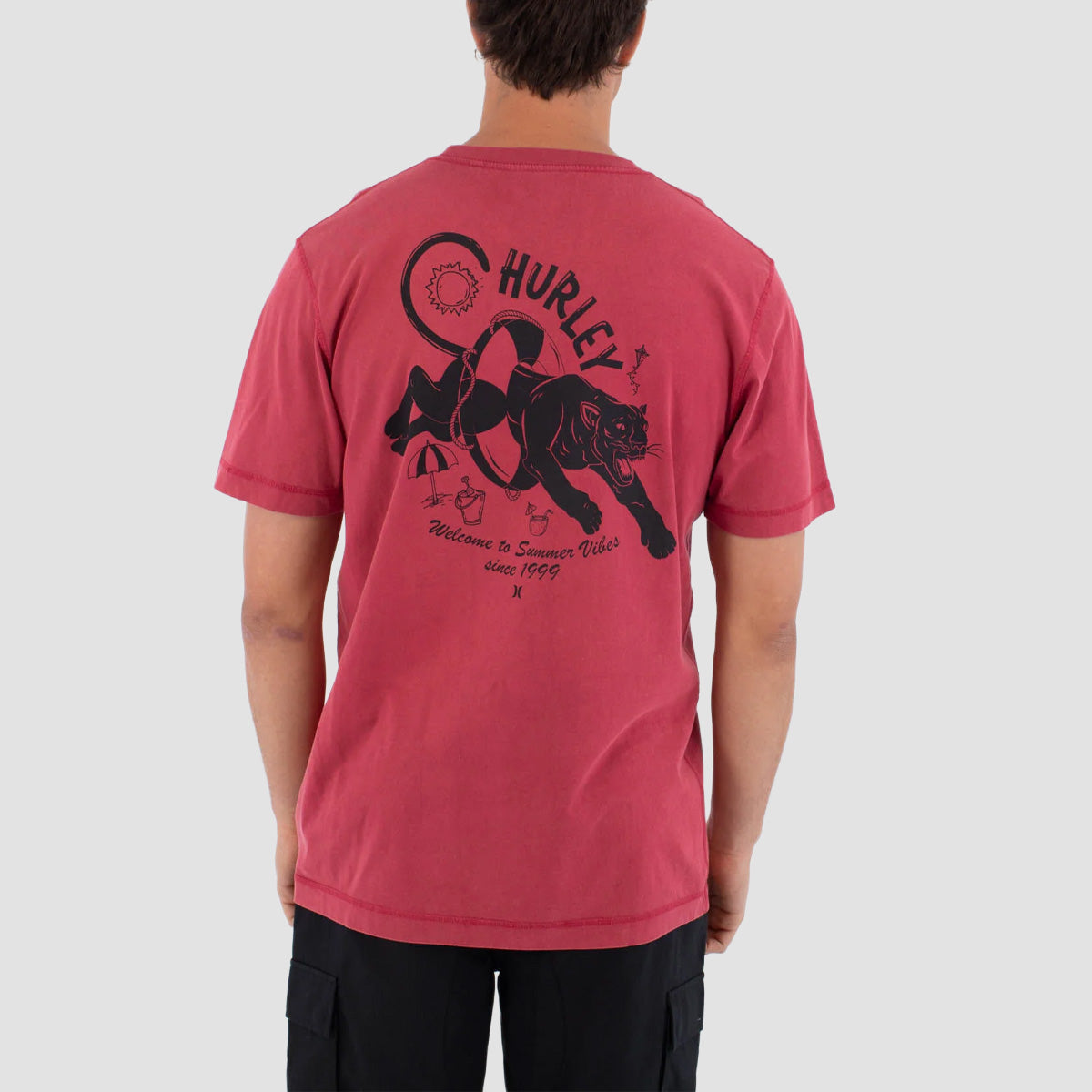 Hurley Sider BP T-Shirt Cherry Crimson