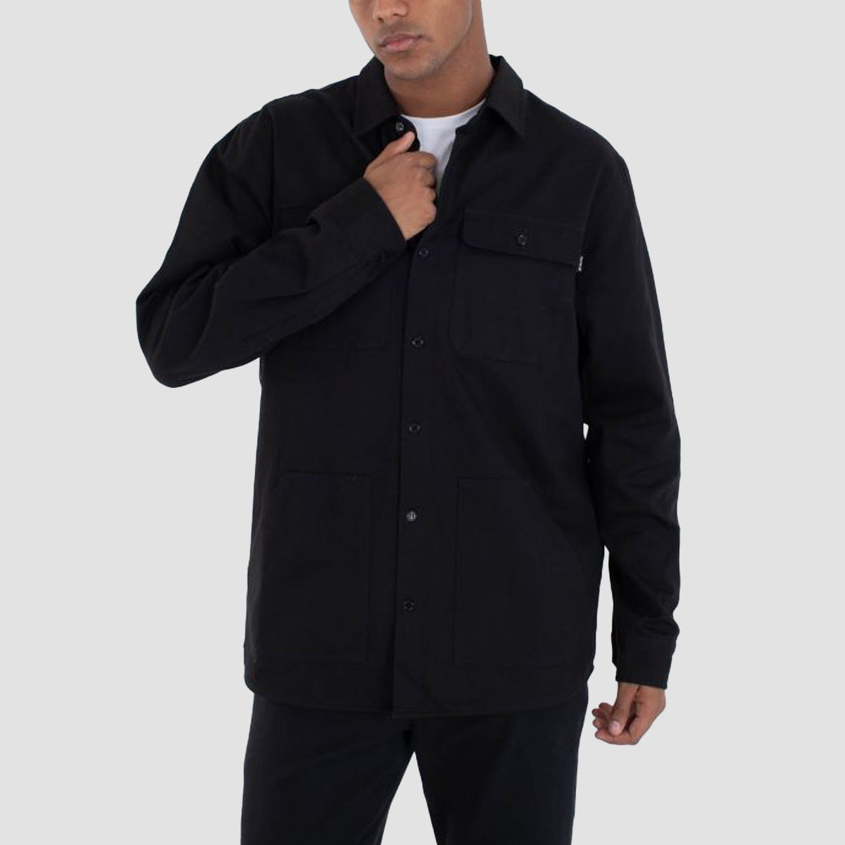 Hurley Worker Flannel Lined Longsleeve Shirt Black