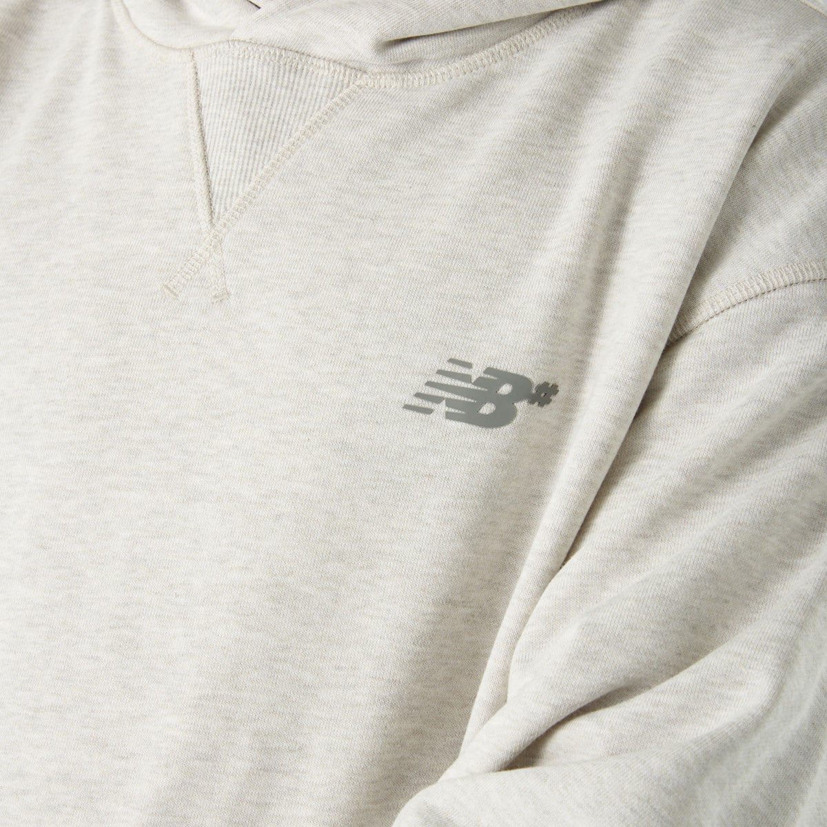 New Balance French Terry Pullover Hoodie Oatmeal Heather