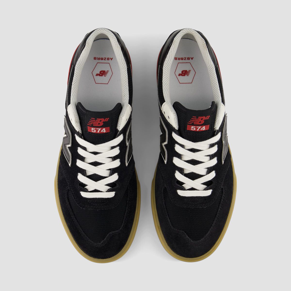 New Balance Numeric 574 Vulc Shoes - Black/Sea Salt