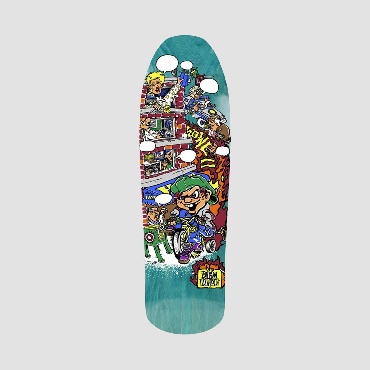 New Deal Andy Howell Tricycle Kid Skateboard Deck Teal - 9.63"
