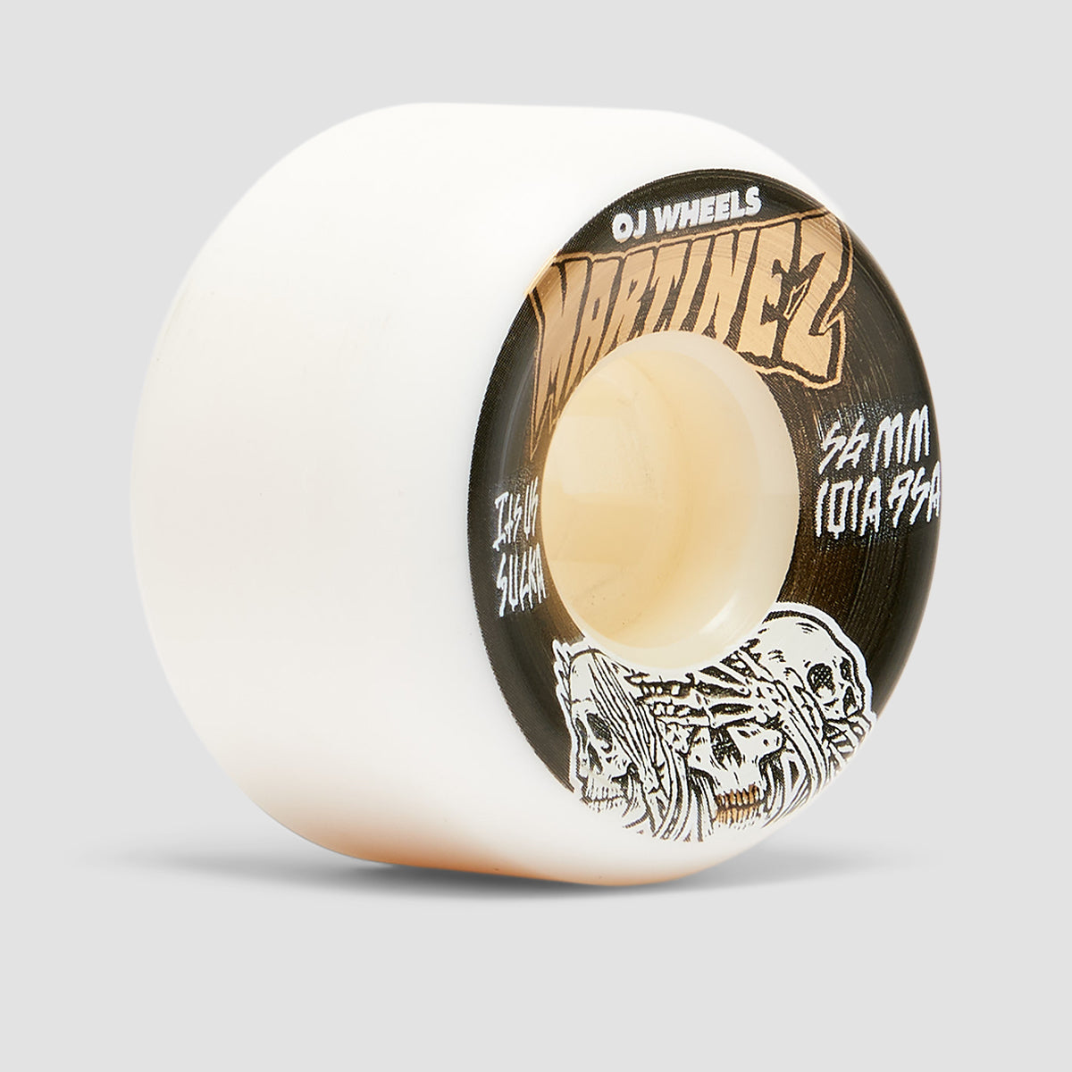 OJ Milton Martinez Hear No Evil Double Duro 101a/95a Skateboard Wheels White 56mm