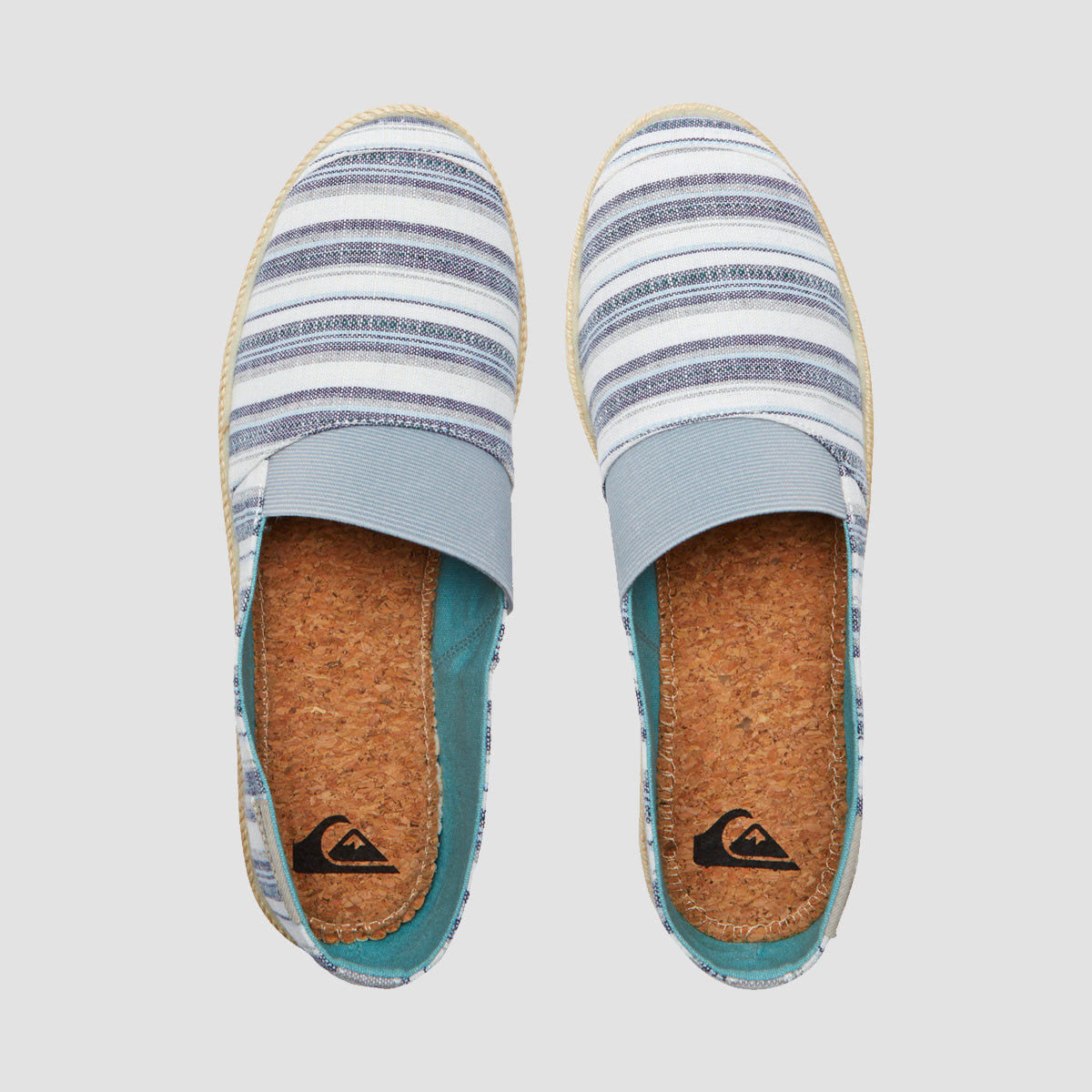 Quiksilver Espadrilled Slip-On Shoes - Grey 3
