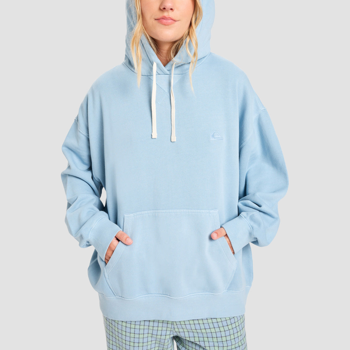 Quiksilver Essential Pullover Hoodie Ashley Blue - Womens