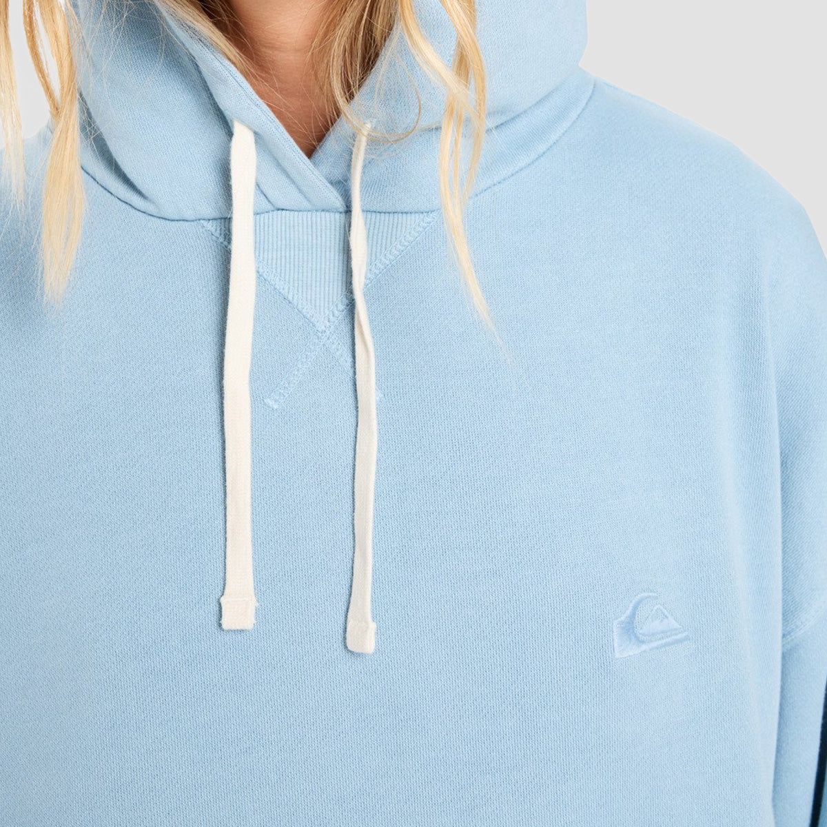 Quiksilver Essential Pullover Hoodie Ashley Blue - Womens