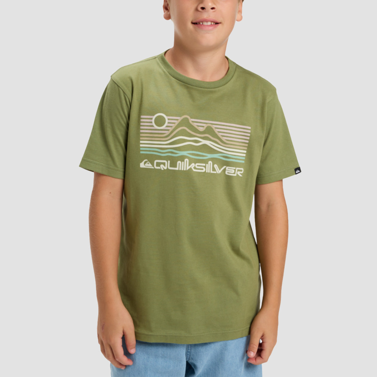 Quiksilver EV Light Waves T-Shirt Loden Green - Kids