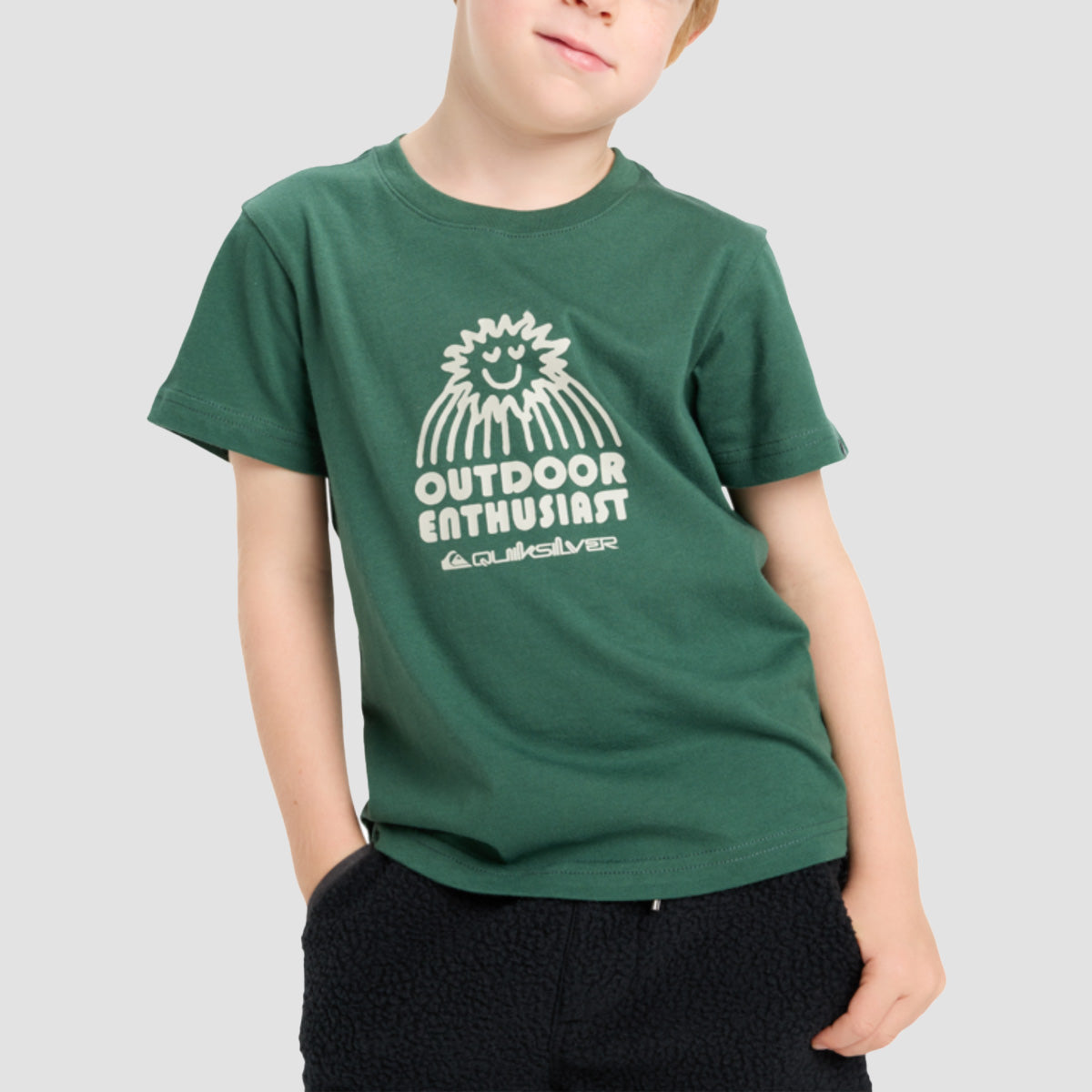 Quiksilver EV Spot On T-Shirt Trekking Green - Kids