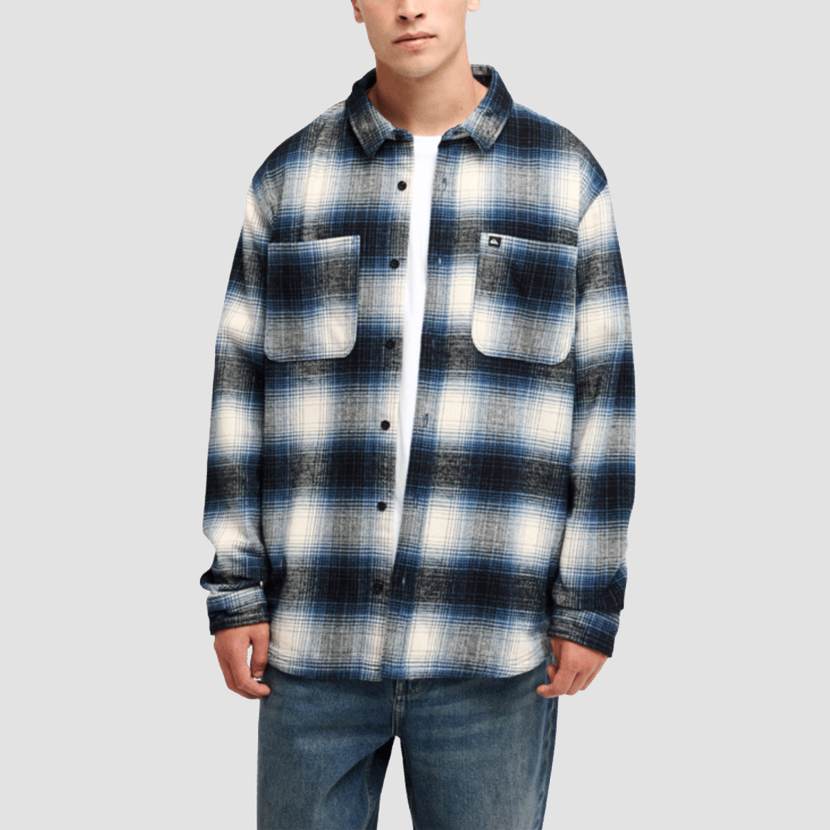 Quiksilver Glenbrook Longsleeve Shirt Dark Denim