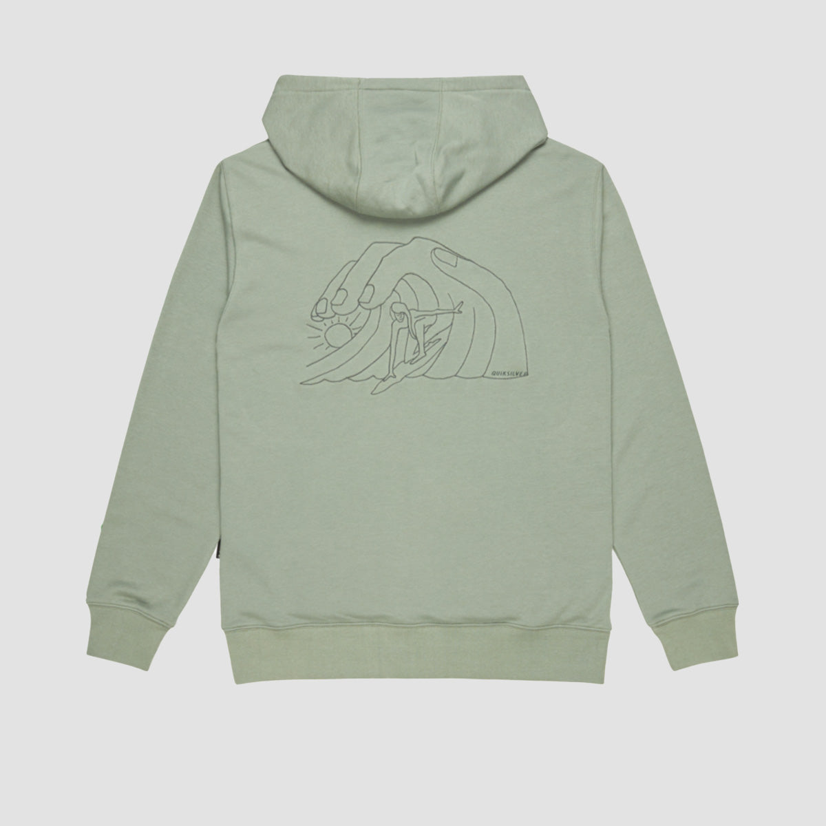 Quiksilver Graphic Mix Pullover Hoodie Chinois Green
