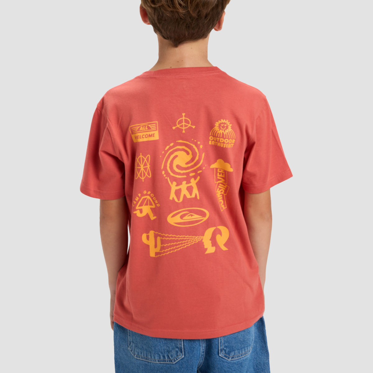 Quiksilver HW Welcome All T-Shirt Mineral Red - Kids