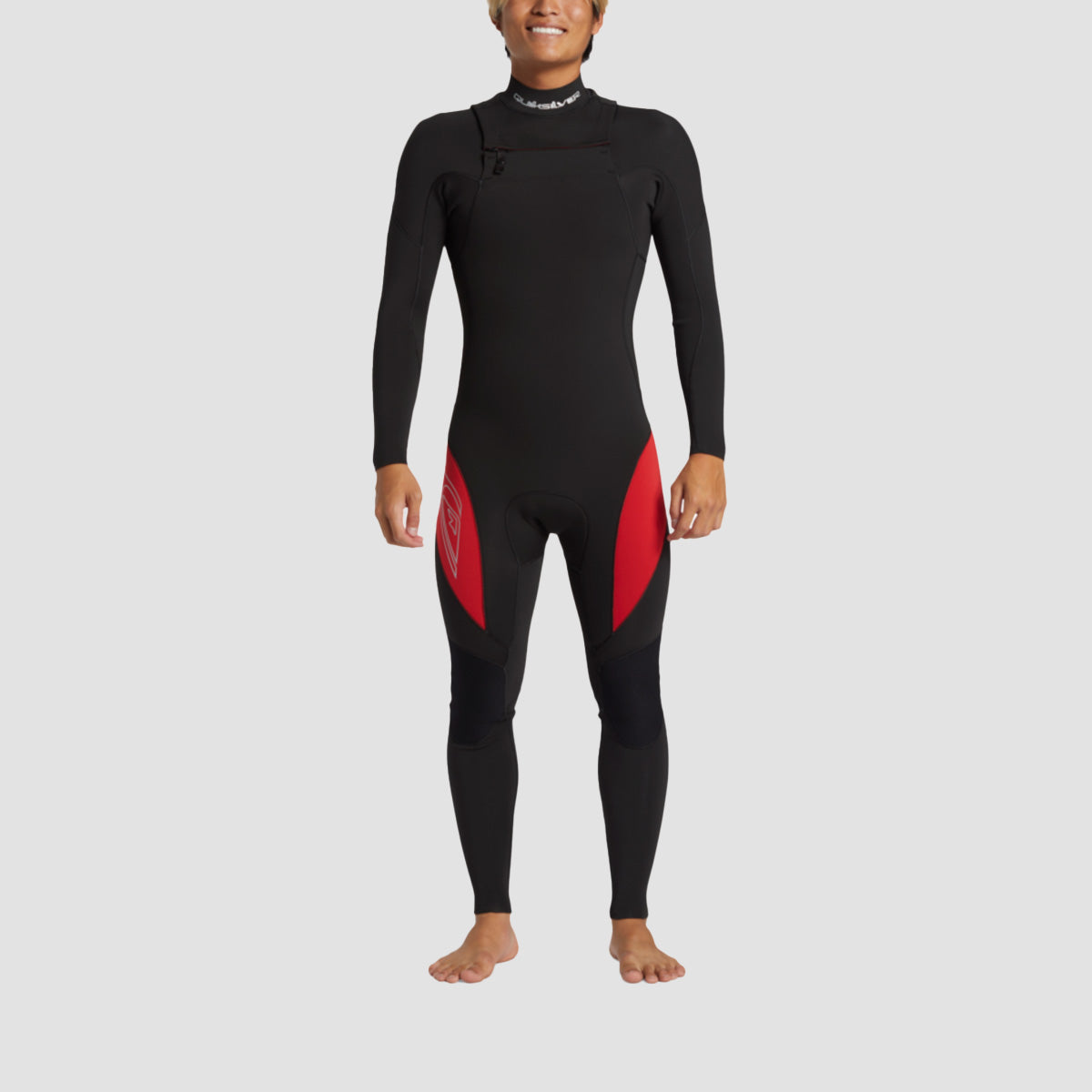 Quiksilver Mercury 3/2mm Chest Zip Wetsuit High Risk Red