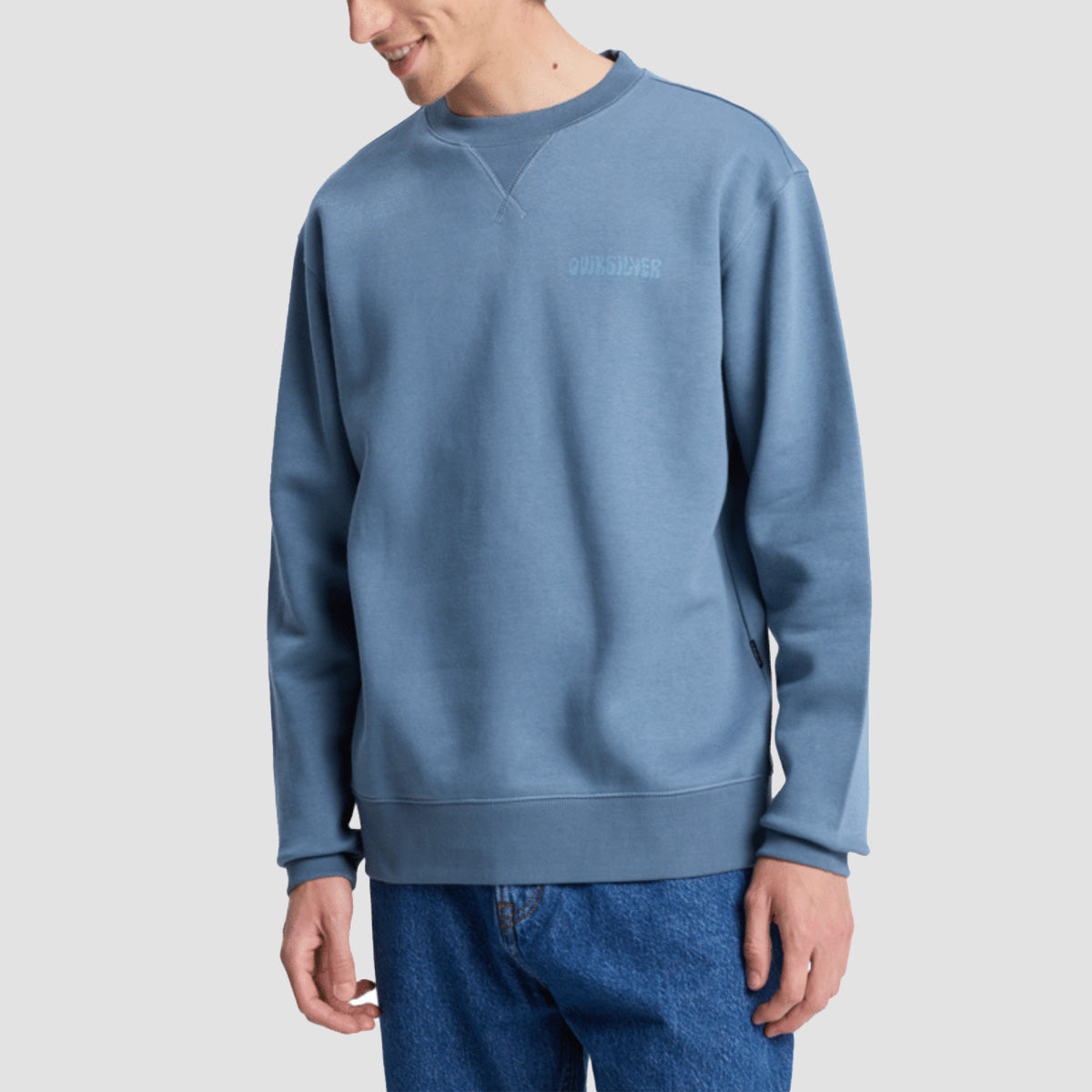 Quiksilver Salt Water Graphic Crew Sweatshirt China Blue