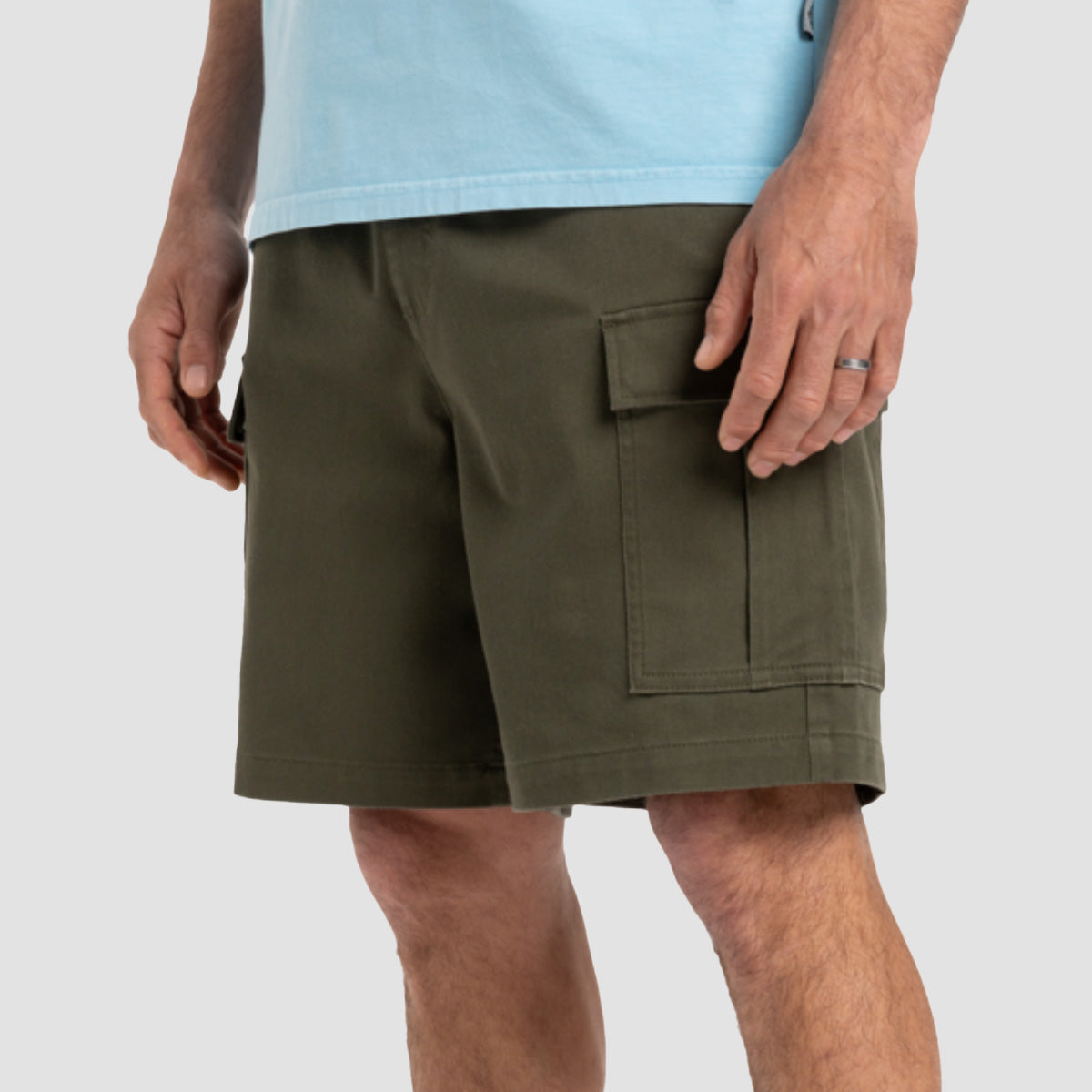 Quiksilver Taxer Cargo Shorts Grape Leaf