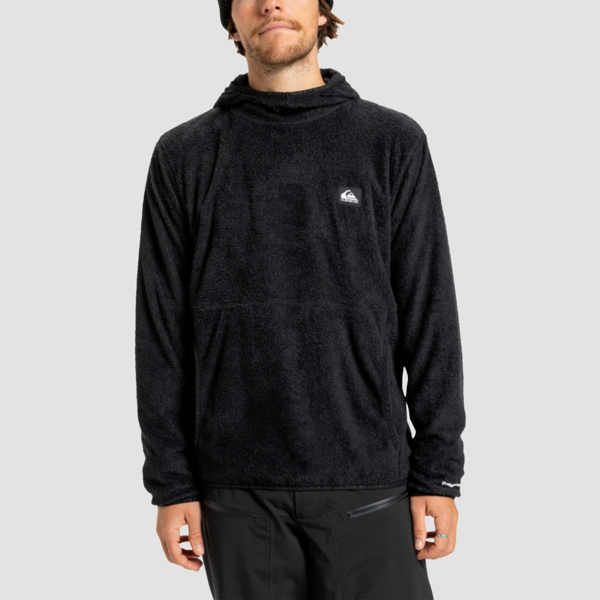 Quiksilver Warm Up Technical Fleece Pullover Hoodie Black