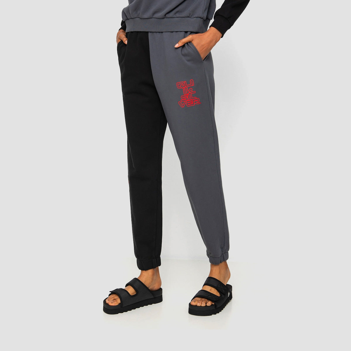 Quiksilver x Stranger Things Upside Down Sweatpants Black - Womens