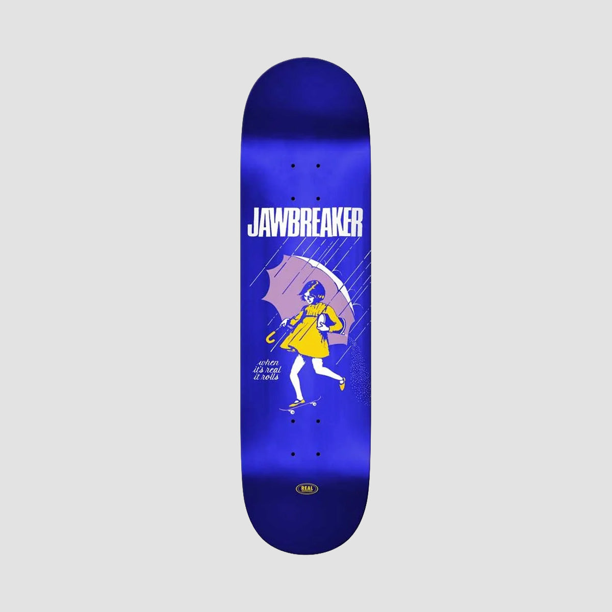 Real X Jawbreaker Team Skateboard Deck Blue Foil - 8.25"