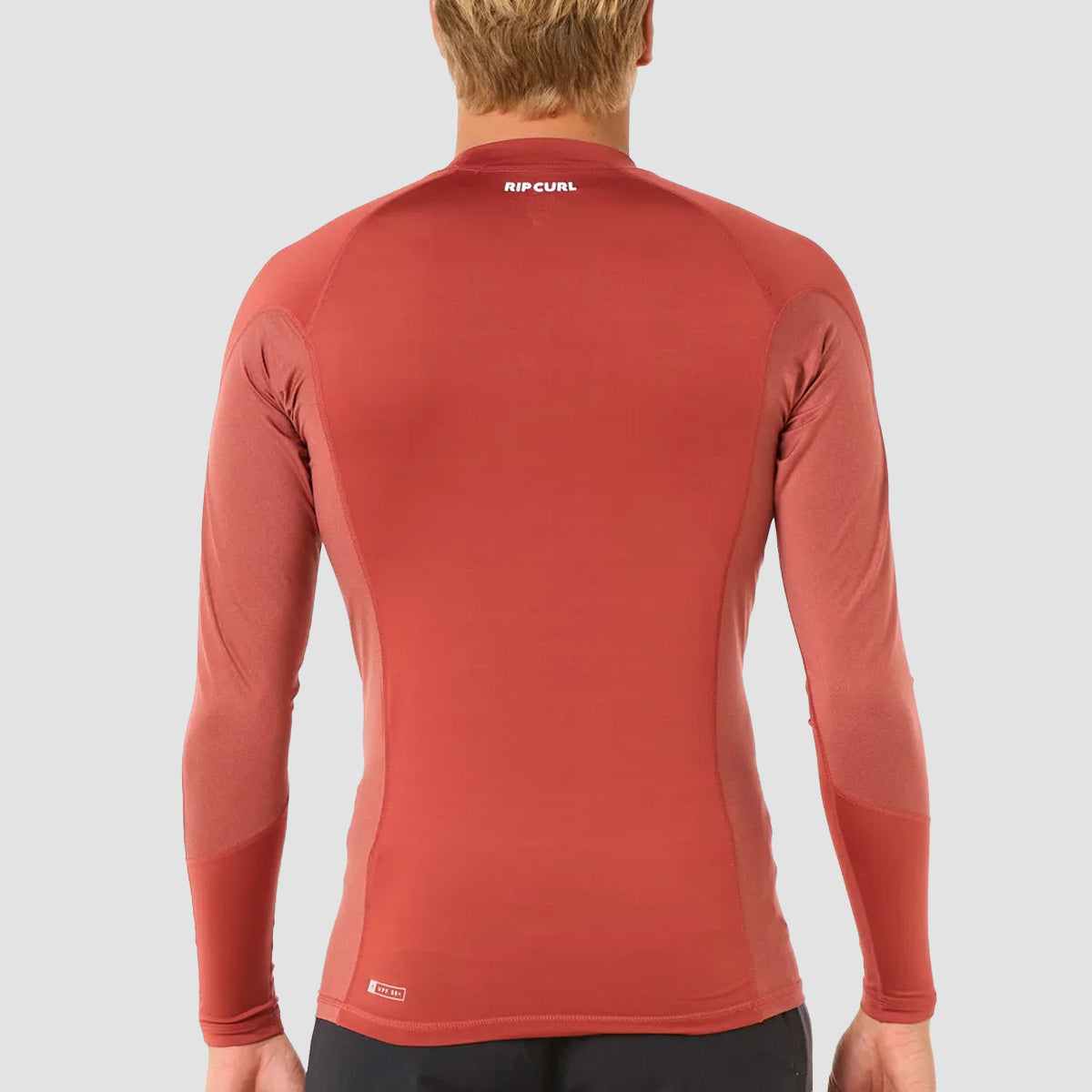 Rip Curl Waves UPF Perf Longsleeve Rash Vest Red