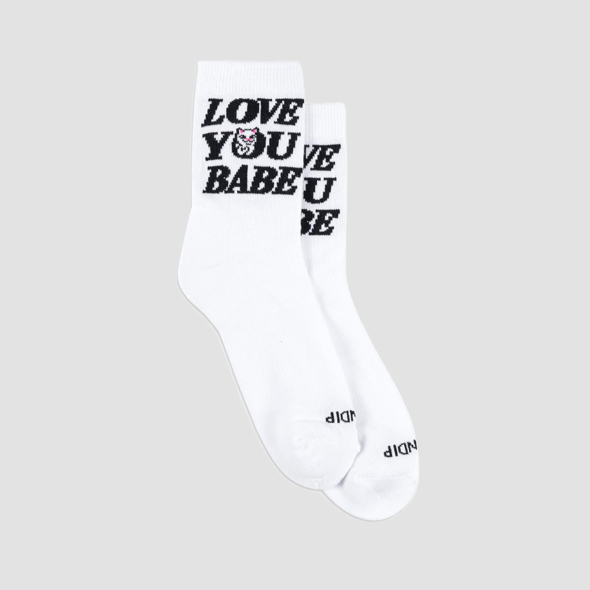 Ripndip Love You Mid Socks White