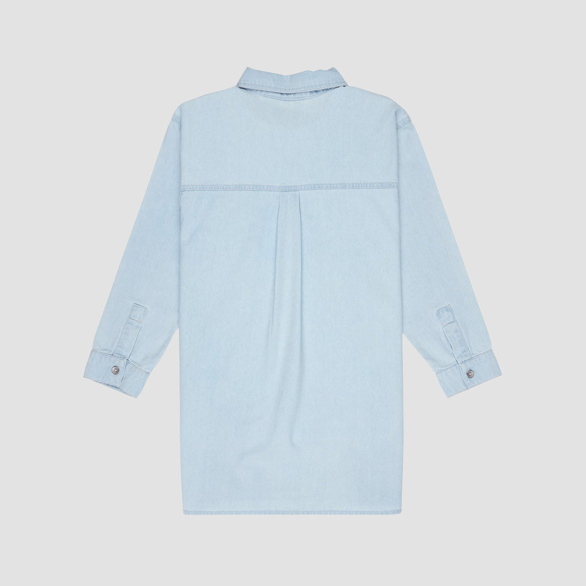 Roxy Beach Breaker Denim Shirt Dress Light Blue - Girls