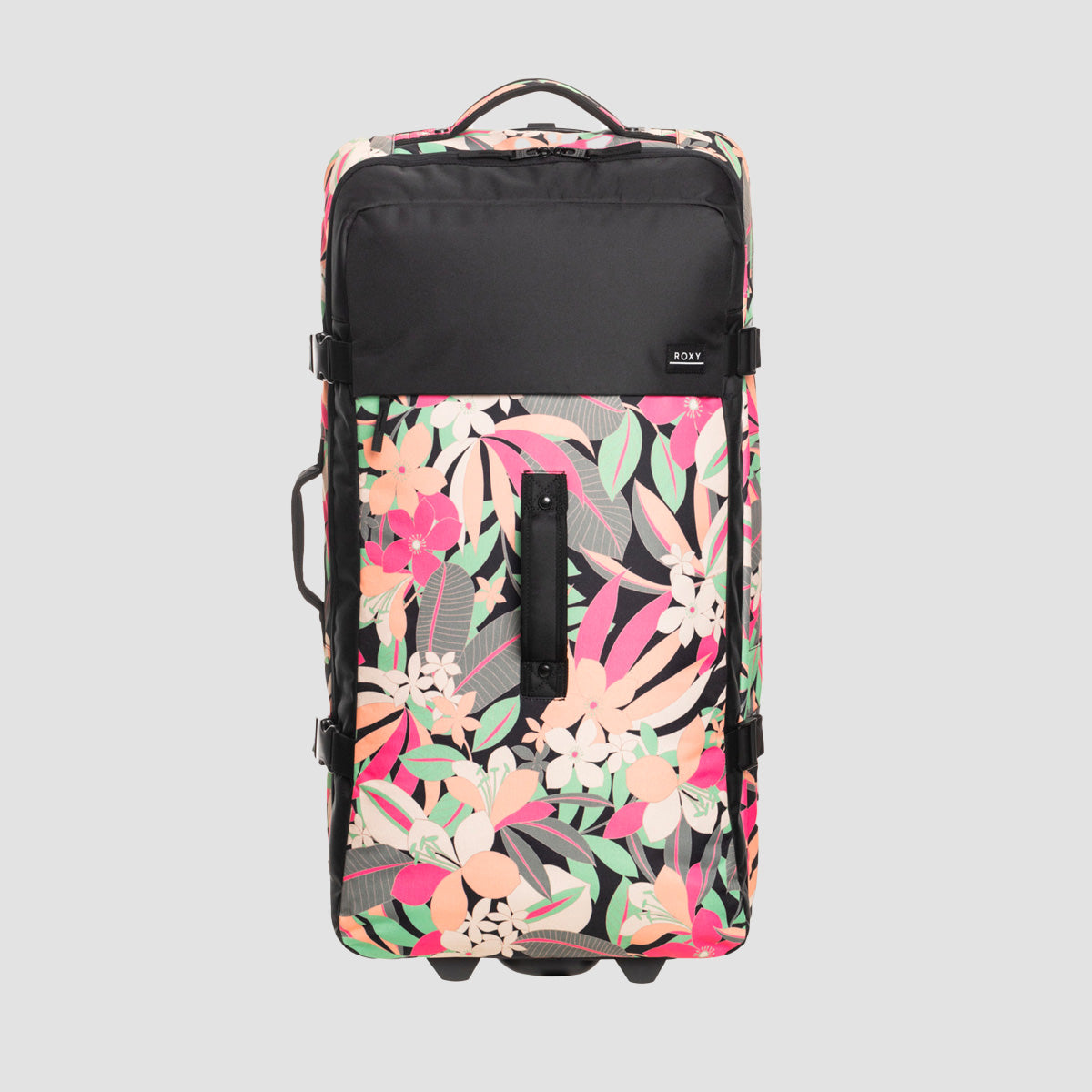 Roxy Big Souvenir 82.5L Wheelie Suitcase Anthracite Palm Song Axs - Womens