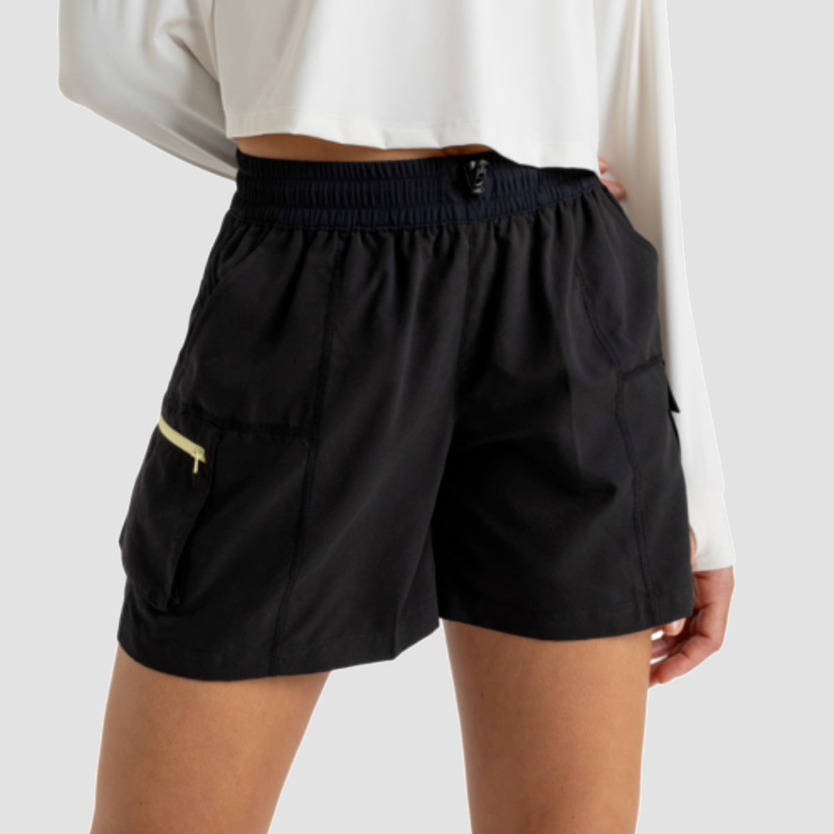 Roxy Boundless Spirit Sport Shorts Anthracite - Womens