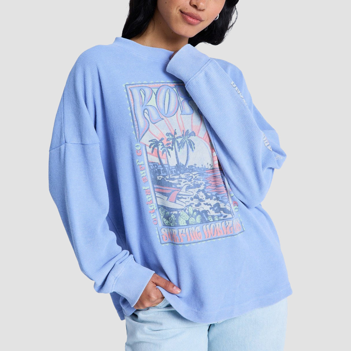 Roxy Eastside Midweight Longsleeve T-Shirt Grapemist - Womens