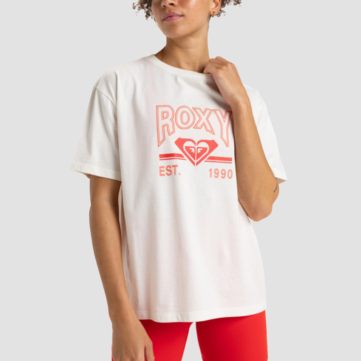 Roxy Essential Energy T-Shirt Egret - Womens