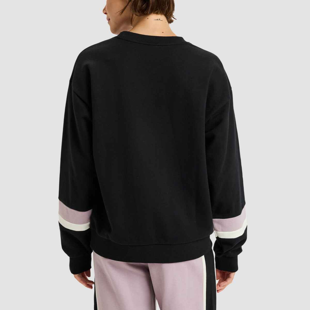 Roxy Essential Energy Timeless Crew Sweatshirt True Black - Womens