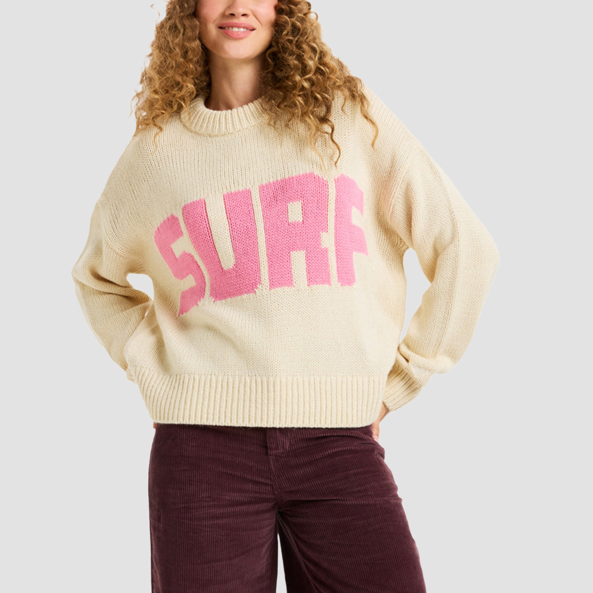 Roxy Exploring Heart Jumper Parchment - Womens